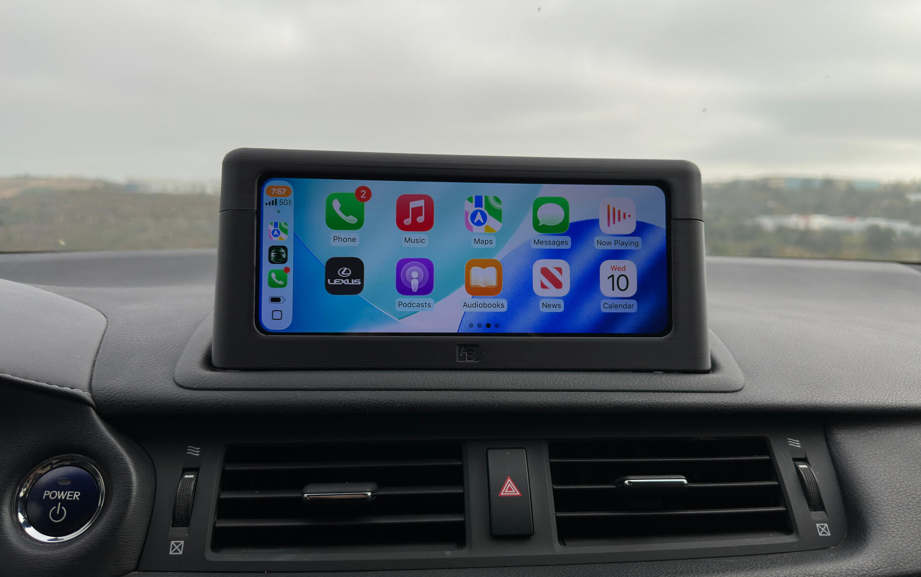 Currently designed for Lexus CT200h Models w/ Non-Navigation AND Storage Compartment)
